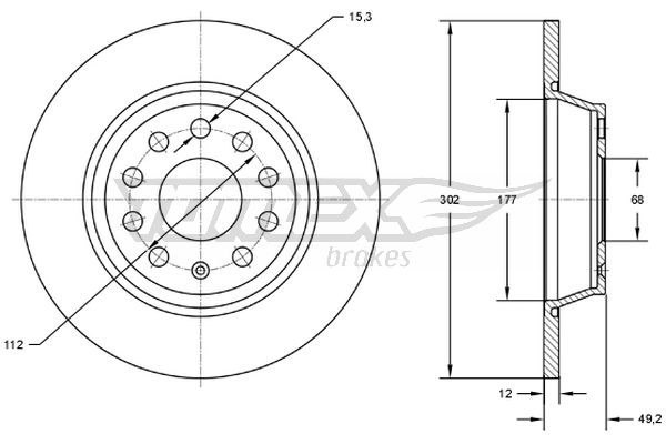 TOMEX Brakes Bremsscheibe
